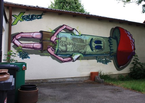 Mushroom Street Art | Location unknown